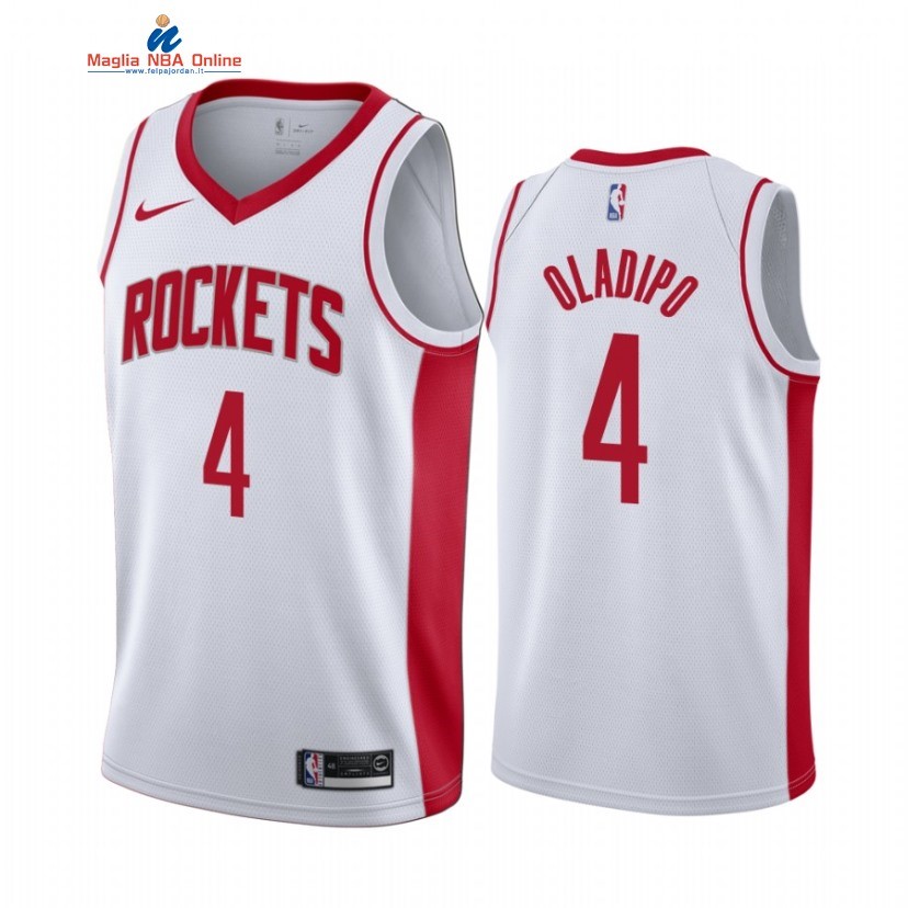 Maglia NBA Nike Houston Rockets #4 Victor Oladipo Bianco Association 2020-21 Acquista