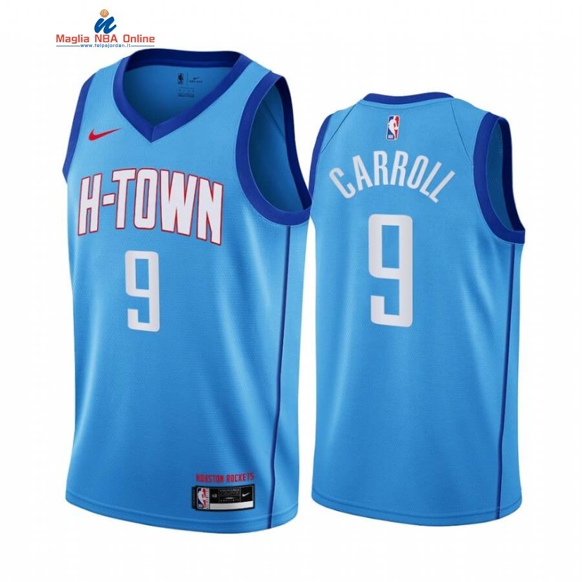 Maglia NBA Nike Houston Rockets #9 DeMarre Carroll Blu Città 2020-21 Acquista