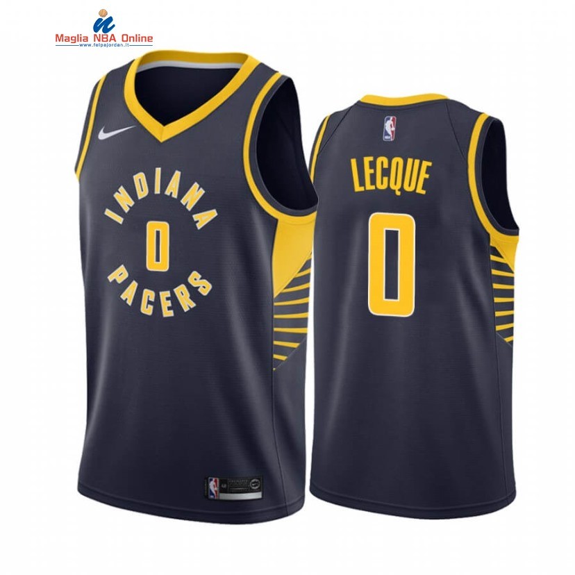 Maglia NBA Nike Indiana Pacers #0 Jalen Lecque Marino Icon 2020-21 Acquista