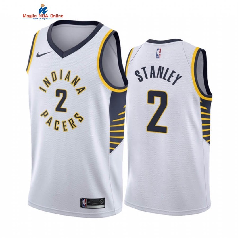 Maglia NBA Nike Indiana Pacers #2 Cassius Stanley Bianco Association 2020-21 Acquista