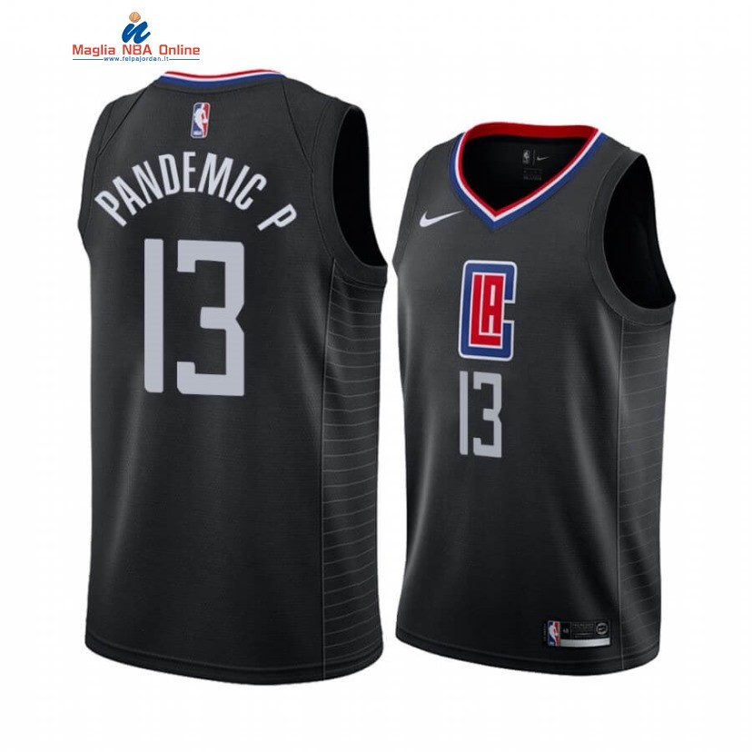 Maglia NBA Nike Los Angeles Clippers #13 Paul George Nero Statement 2020-21 Acquista