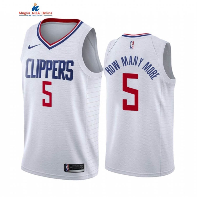 Maglia NBA Nike Los Angeles Clippers #5 Montrezl Harrell Bianco Association 2020-21 Acquista