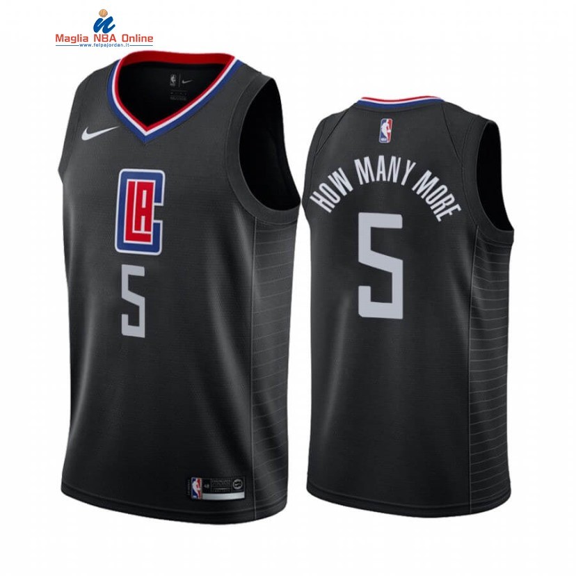 Maglia NBA Nike Los Angeles Clippers #5 Montrezl Harrell Nero Statement 2020-21 Acquista