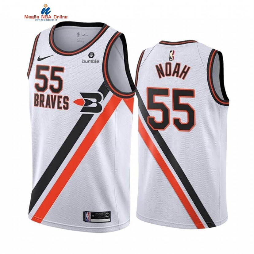 Maglia NBA Nike Los Angeles Clippers #55 Joakim Noah Bianco Città 2020-21 Acquista