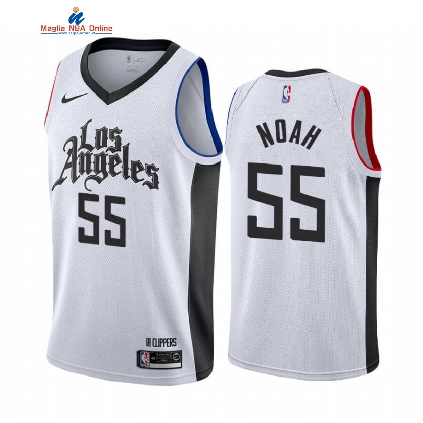 Maglia NBA Nike Los Angeles Clippers #55 Joakim Noah Bianco Città 2020 Acquista