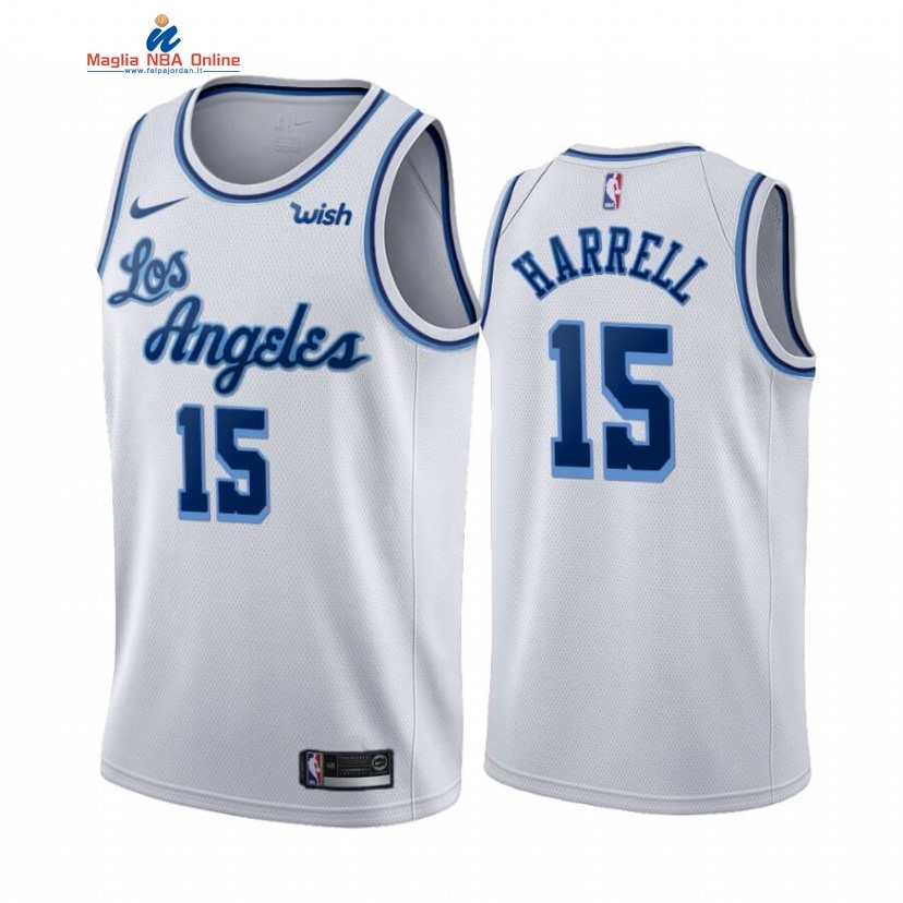 Maglia NBA Nike Los Angeles Lakers #15 Montrezl Harrell Bianco Classics 2020-21 Acquista