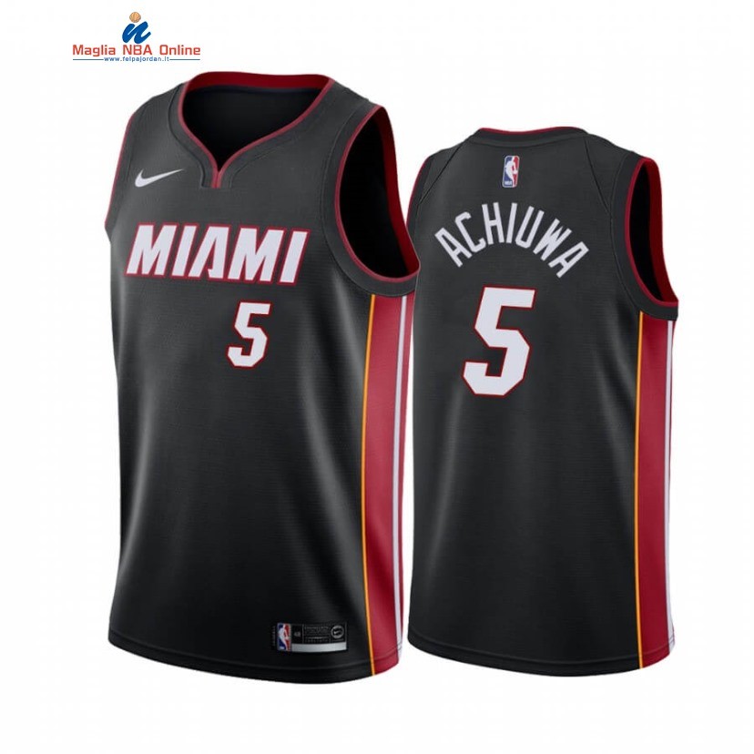 Maglia NBA Nike Miami Heat #5 Precious Achiuwa Nero Statement 2020-21 Acquista