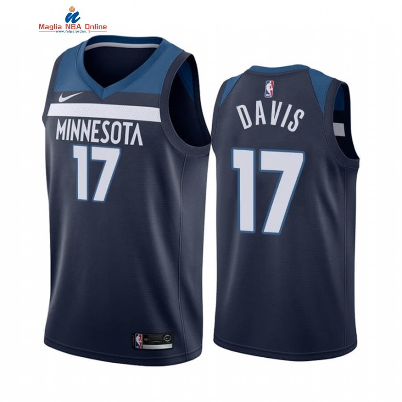 Maglia NBA Nike Minnesota Timberwolvs #17 Ed Davis Marino Icon 2021-22 Acquista