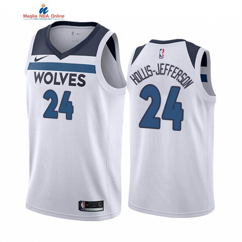 Maglia NBA Nike Minnesota Timberwolvs #24 Rondae Hollis Jefferson Bianco Association 2021-22 Acquista