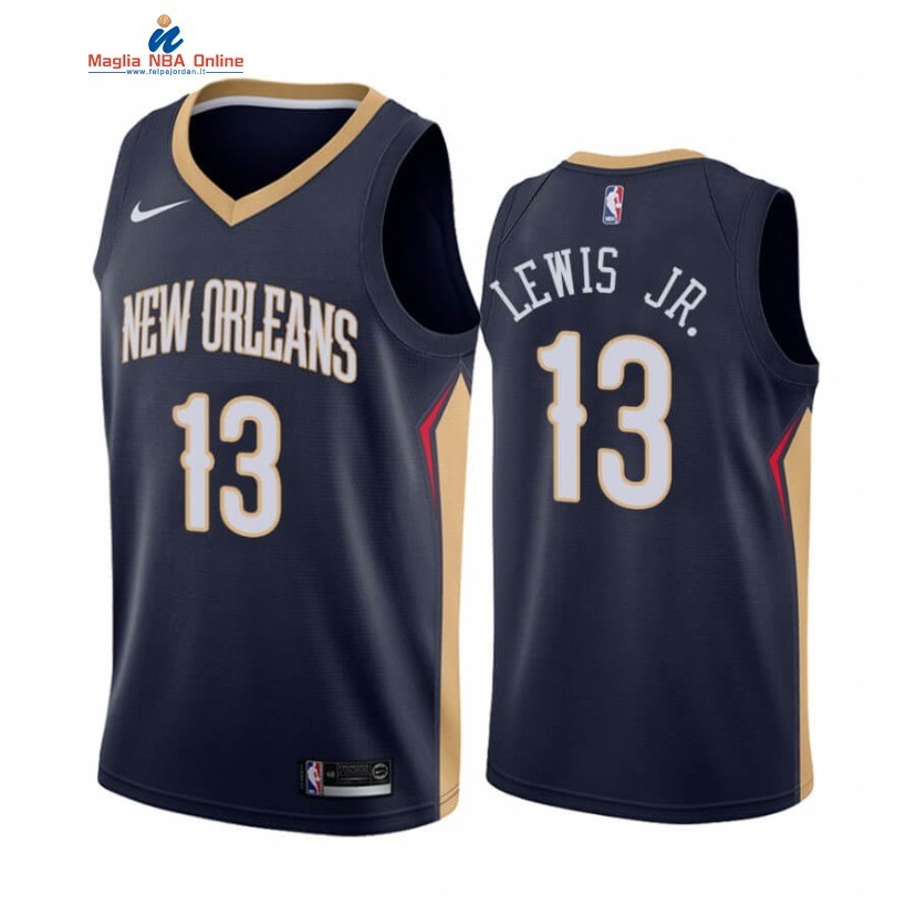 Maglia NBA Nike New Orleans Pelicans #13 Kira Lewis Jr. Marino Icon 2020-21 Acquista