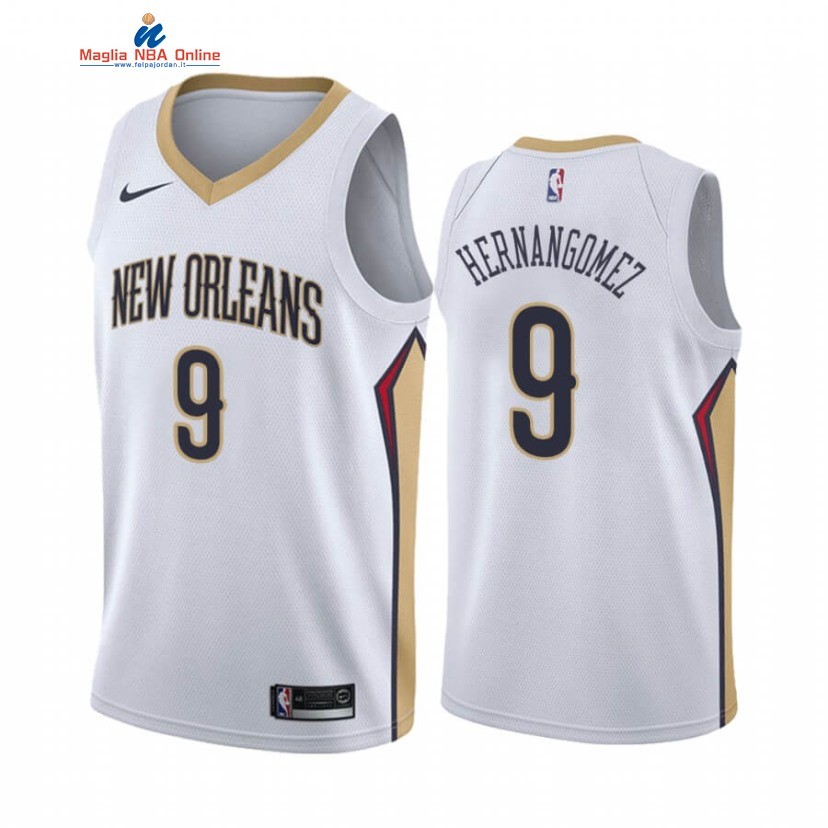 Maglia NBA Nike New Orleans Pelicans #9 Willy Hernangomez Bianco Association 2020-21 Acquista