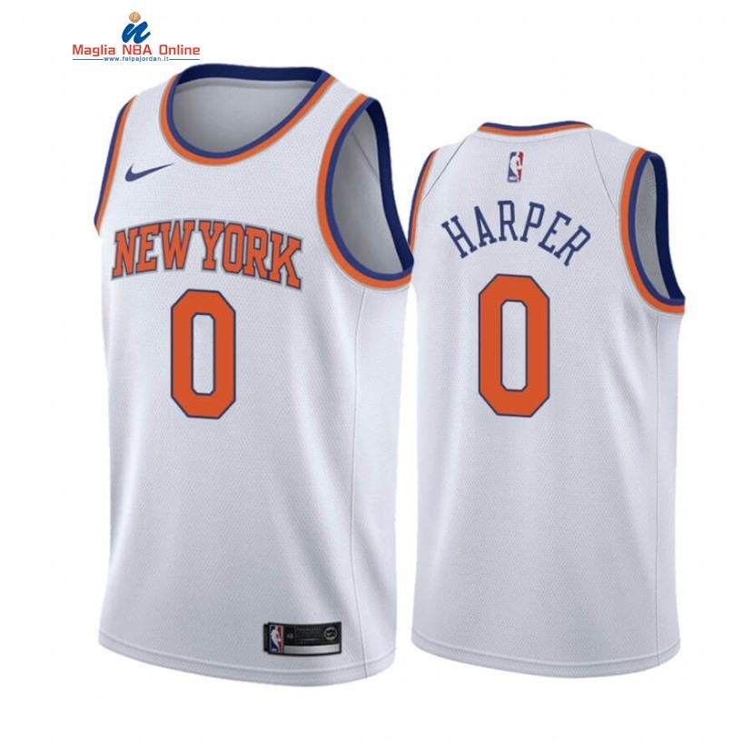 Maglia NBA Nike New York Knicks #0 Jared Harper Bianco Association 2020-21 Acquista