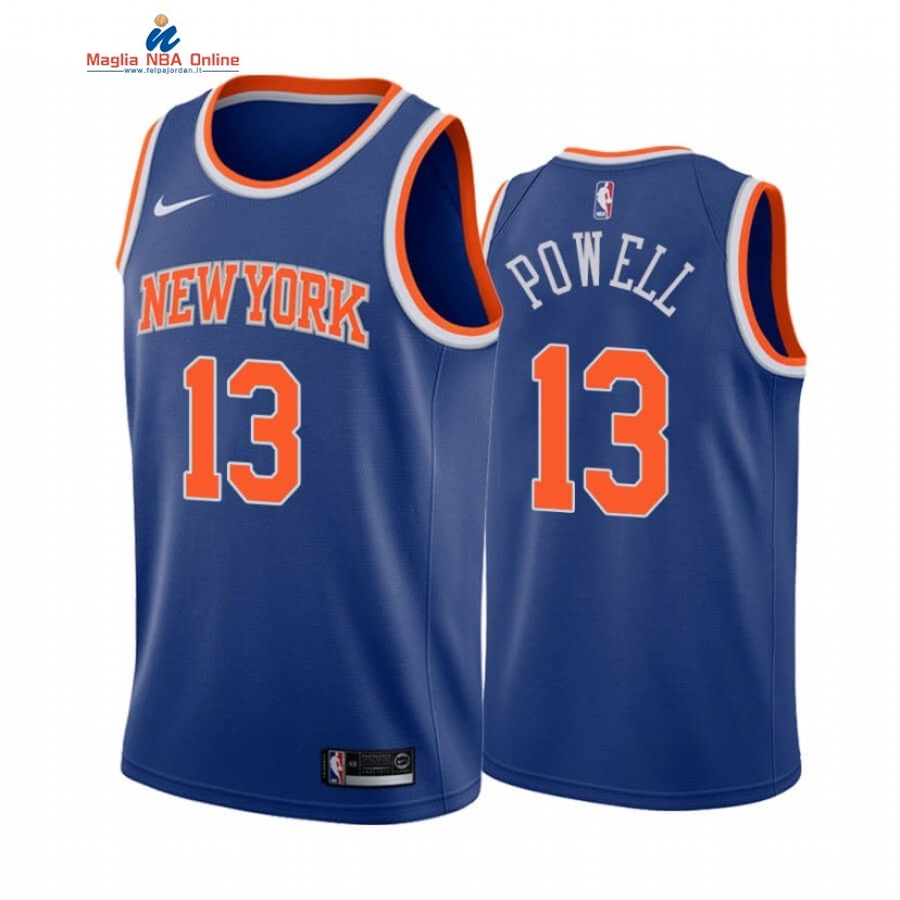 Maglia NBA Nike New York Knicks #13 Myles Powell Blu Icon 2020-21 Acquista