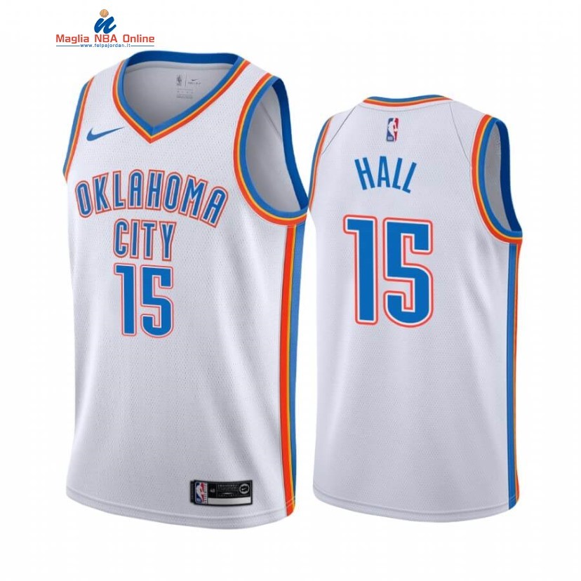 Maglia NBA Nike Oklahoma City Thunder #15 Josh Hall Bianco Association 2020-21 Acquista