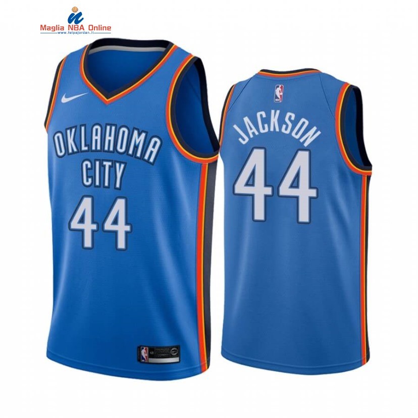 Maglia NBA Nike Oklahoma City Thunder #44 Justin Jackson Blu Icon 2020-21 Acquista