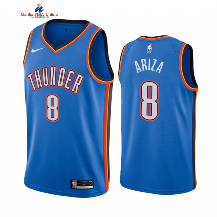 Maglia NBA Nike Oklahoma City Thunder #8 Trevor Ariza Blu Icon 2020 Acquista