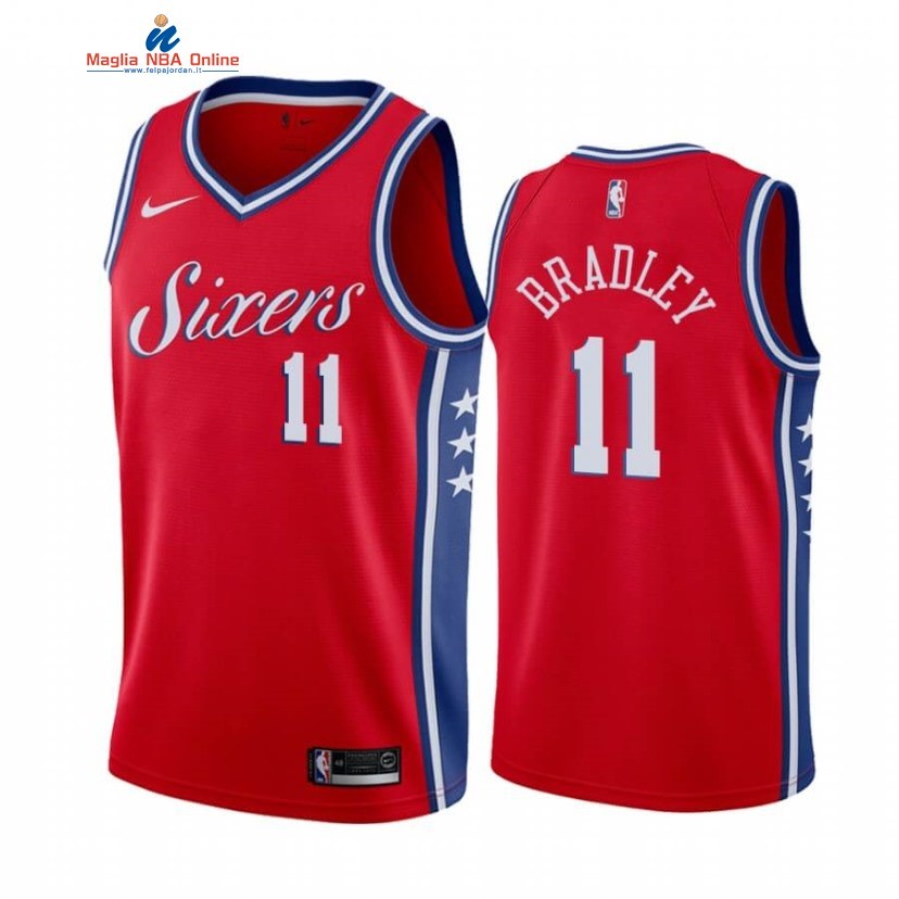 Maglia NBA Nike Philadelphia Sixers #11 Tony Bradley Rosso Statement 2020-21 Acquista