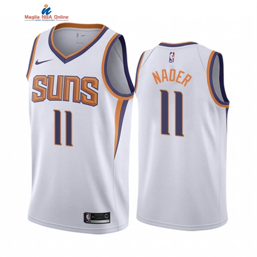 Maglia NBA Nike Phoenix Suns #11 Abdel Nader Bianco Association 2020-21 Acquista