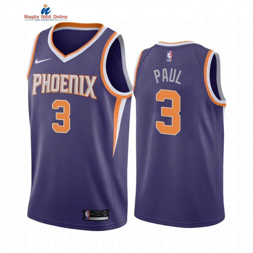 Maglia NBA Nike Phoenix Suns #3 Chris Paul Porpora Icon 2020-21 Acquista