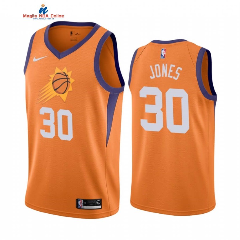 Maglia NBA Nike Phoenix Suns #30 Damian Jones Arancia Statement 2020-21 Acquista