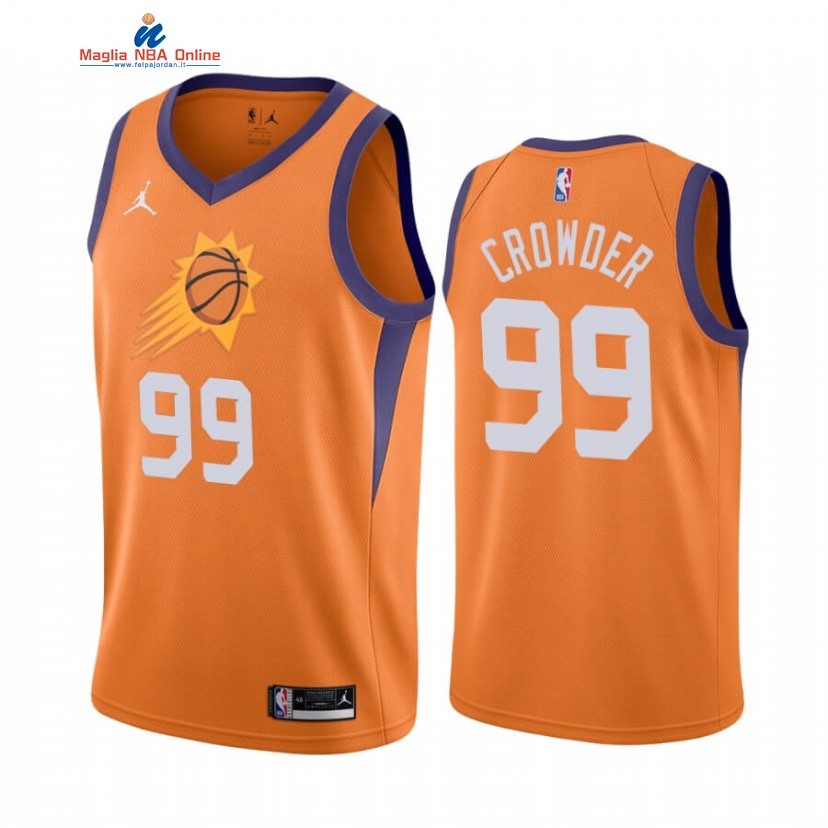 Maglia NBA Nike Phoenix Suns #99 Jae Crowder Arancia Statement 2020-21 Acquista
