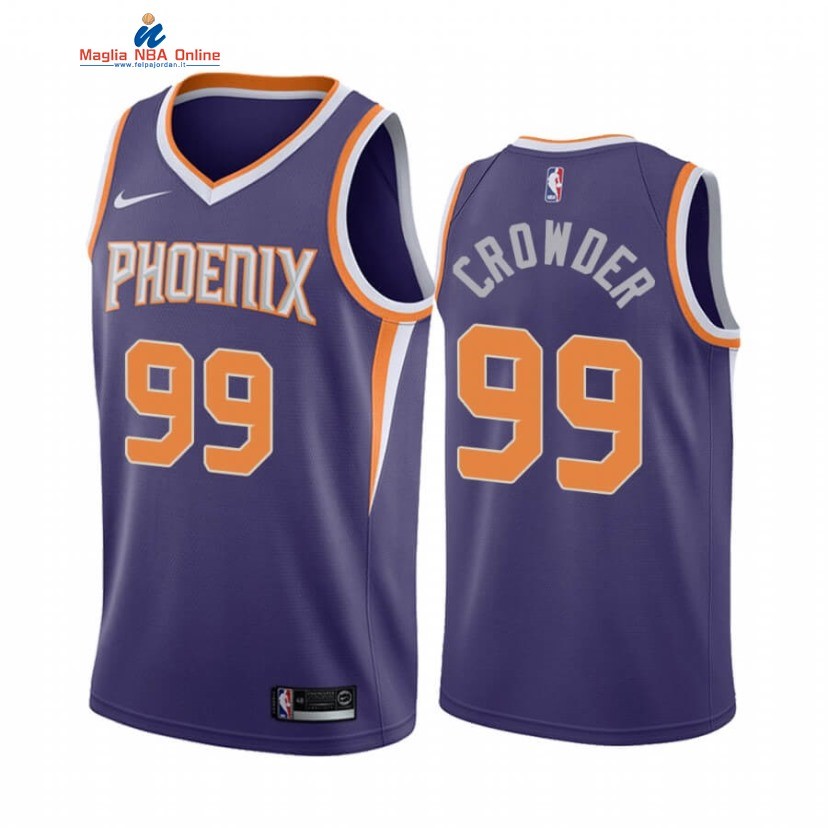 Maglia NBA Nike Phoenix Suns #99 Jae Crowder Porpora Icon 2020-21 Acquista