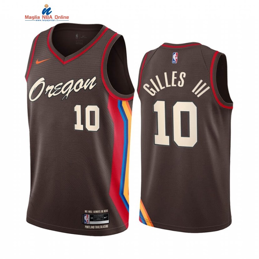 Maglia NBA Nike Portland Trail Blazers #10 Harry Gilles III Nike Nero Città 2020-21 Acquista