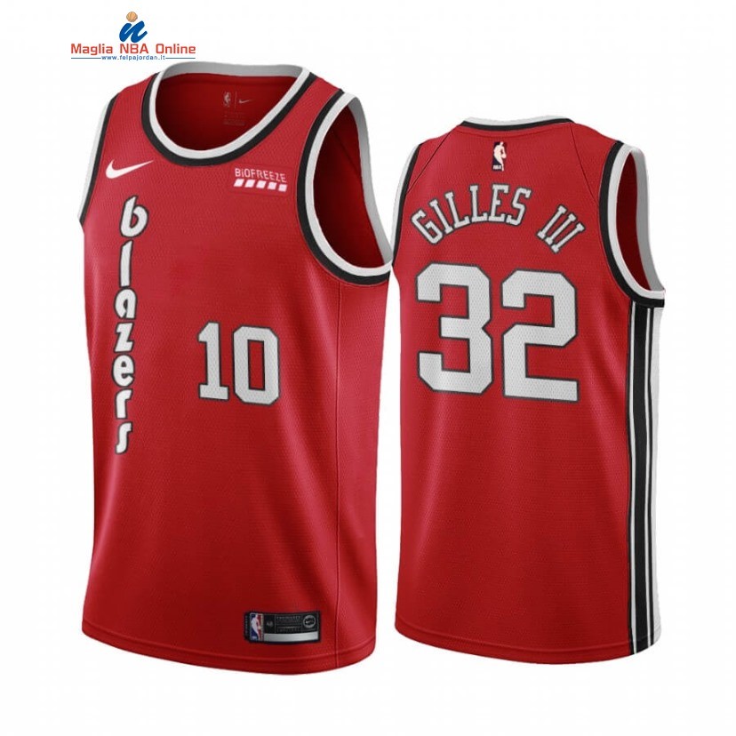 Maglia NBA Nike Portland Trail Blazers #10 Harry Gilles III Rosso Edition 2020-21 Acquista