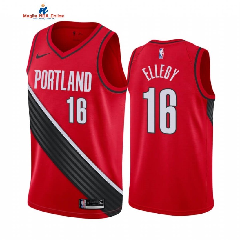 Maglia NBA Nike Portland Trail Blazers #16 C.J. Elleby Rosso Statement 2020-21 Acquista