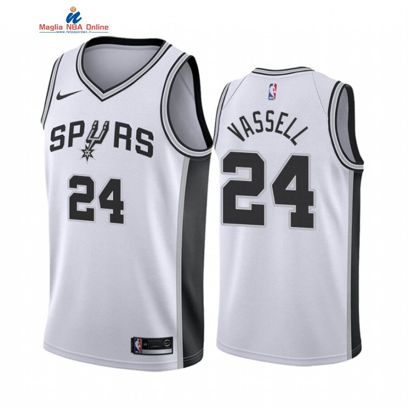 Maglia NBA Nike San Antonio Spurs #24 Devin Vassell Bianco Association 2020-21 Acquista