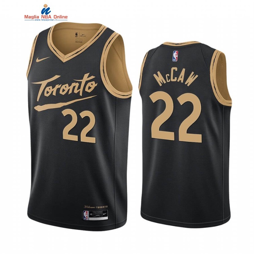 Maglia NBA Nike Toronto Raptors #22 Patrick McCaw Nero Città 2020-21 Acquista