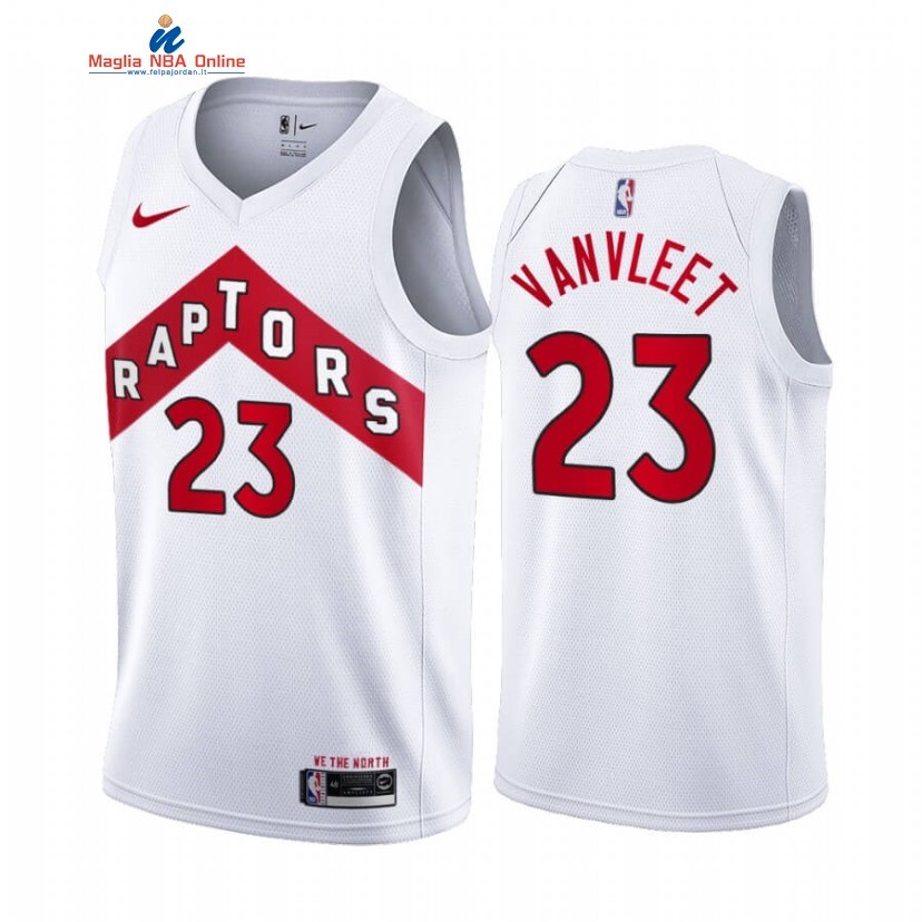 Maglia NBA Nike Toronto Raptors #23 Fred VanVleet Bianco Association 2020-21 Acquista