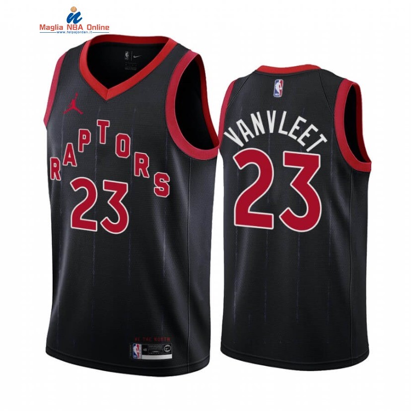 Maglia NBA Nike Toronto Raptors #23 Fred VanVleet Nero Statement 2020-21 Acquista