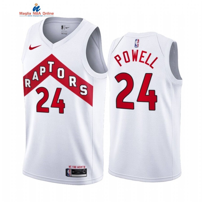 Maglia NBA Nike Toronto Raptors #24 Norman Powell Bianco Association 2020-21 Acquista