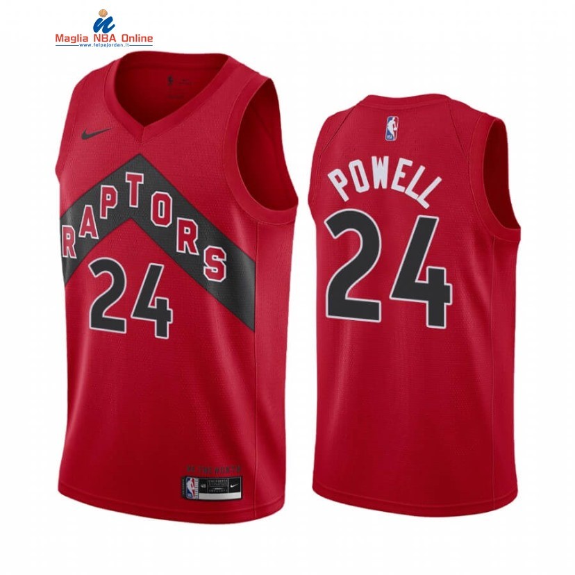 Maglia NBA Nike Toronto Raptors #24 Norman Powell Rosso Icon 2020-21 Acquista