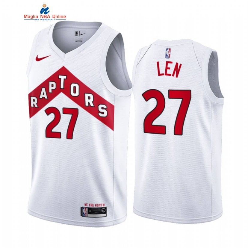 Maglia NBA Nike Toronto Raptors #27 Alex Len Bianco Association 2020-21 Acquista