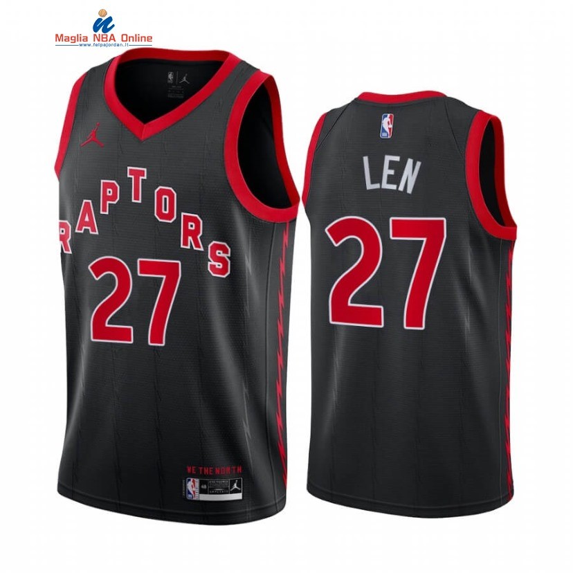 Maglia NBA Nike Toronto Raptors #27 Alex Len Nero Statement 2020-21 Acquista