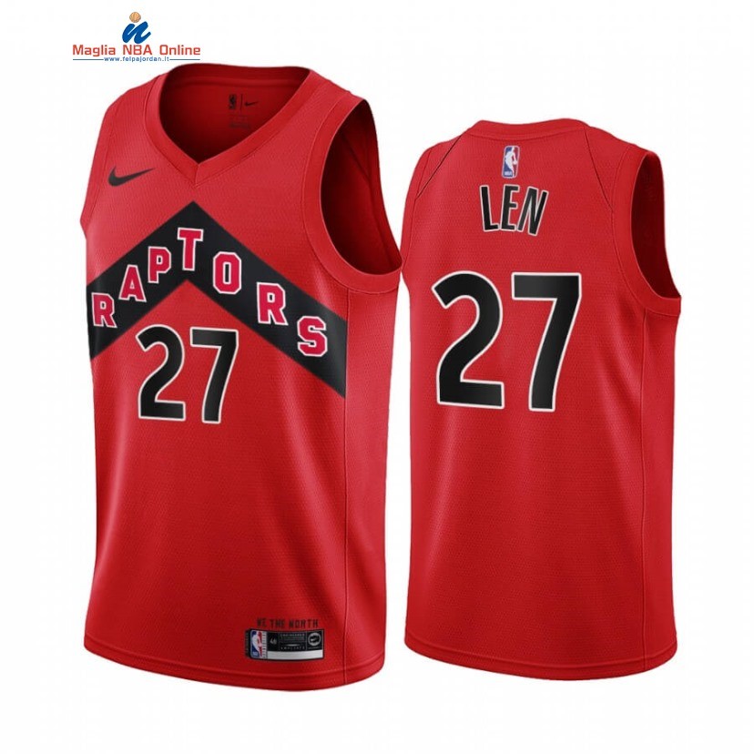 Maglia NBA Nike Toronto Raptors #27 Alex Len Rosso Icon 2020-21 Acquista