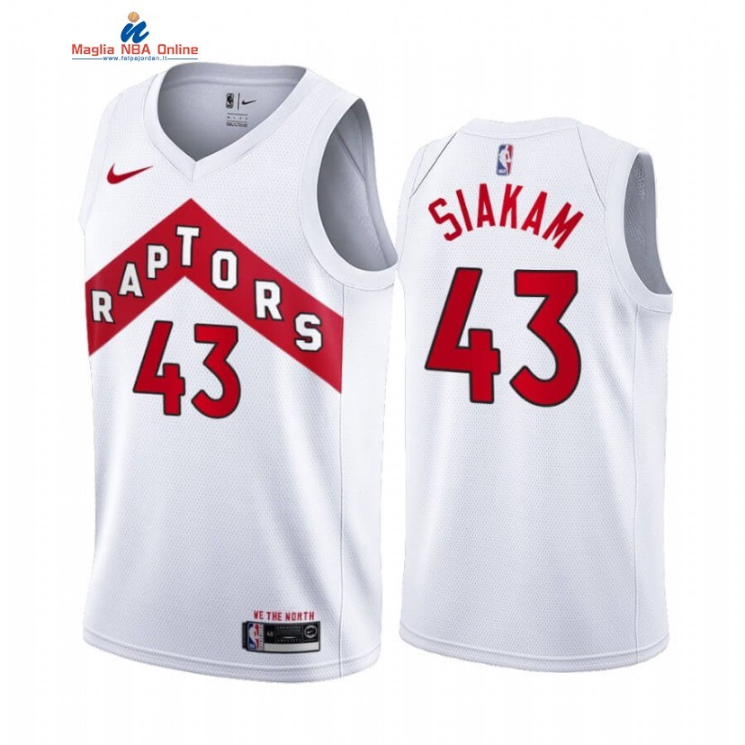 Maglia NBA Nike Toronto Raptors #43 Pascal Siakam Bianco Association 2020-21 Acquista