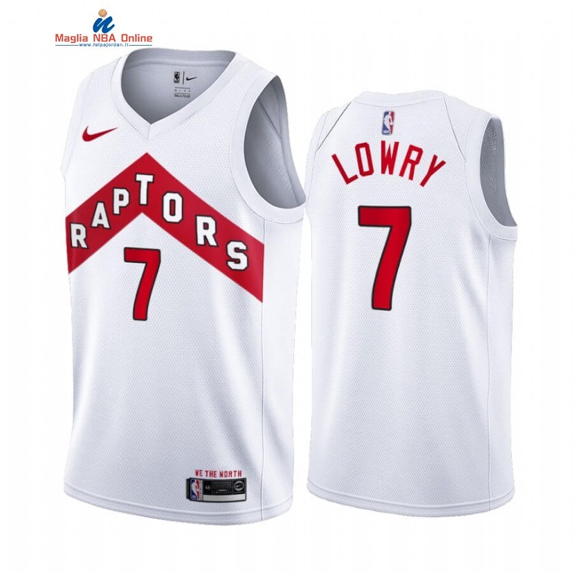 Maglia NBA Nike Toronto Raptors #7 Kyle Lowry Bianco Association 2020-21 Acquista