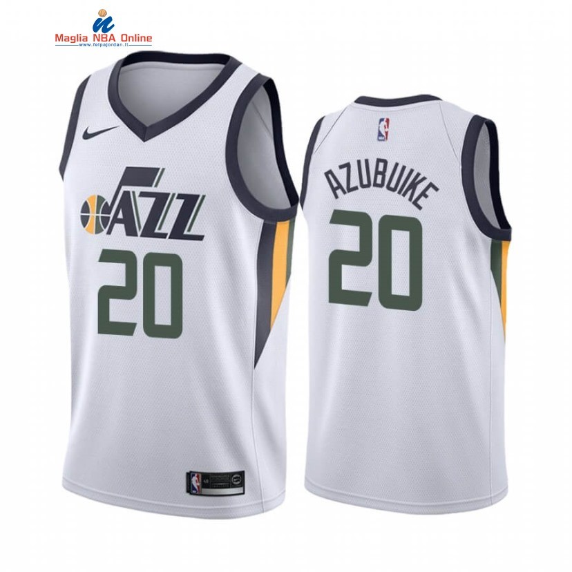 Maglia NBA Nike Utah Jazz #20 Udoka Azubuike Bianco Association 2020-21 Acquista