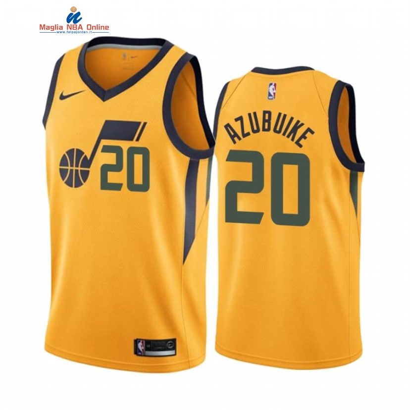 Maglia NBA Nike Utah Jazz #20 Udoka Azubuike Giallo Statement 2020-21 Acquista