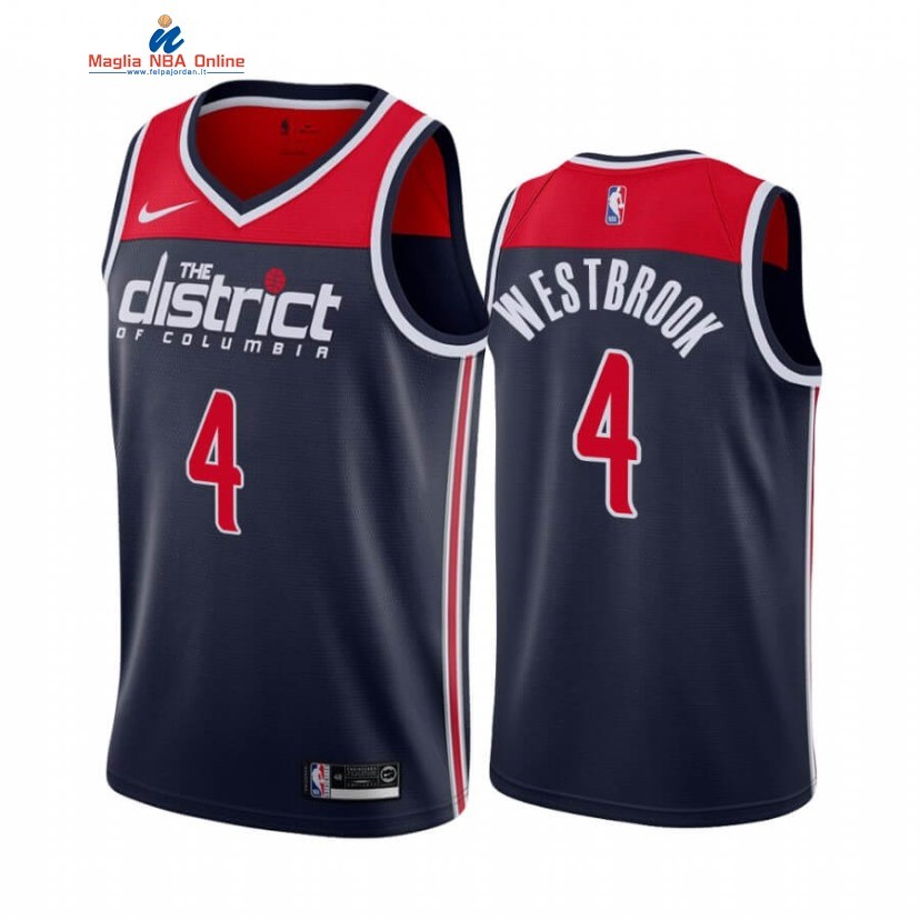 Maglia NBA Nike Washington Wizards #4 Russell Westbrook Nero Statement 2020-21 Acquista