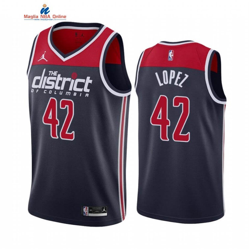 Maglia NBA Nike Washington Wizards #42 Robin Lopez Nero Statement 2020-21 Acquista