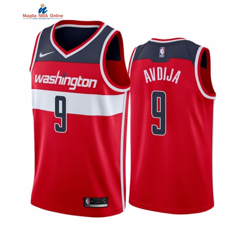 Maglia NBA Nike Washington Wizards #9 Deni Avdija Rosso Icon 2020-21 Acquista