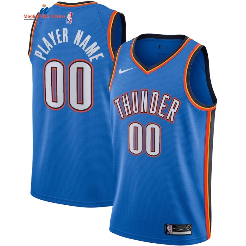 Maglia NBA Oklahoma City Thunder #00 Personalizzate Blu Icon 2019-20 Acquista