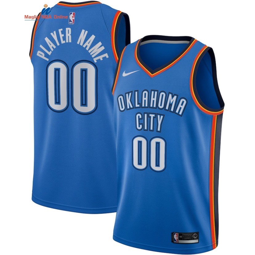 Maglia NBA Oklahoma City Thunder #00 Personalizzate Blu Icon 2020 Acquista