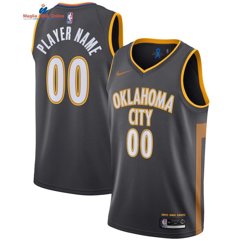 Maglia NBA Oklahoma City Thunder #00 Personalizzate Nero Città 2019-20 Acquista