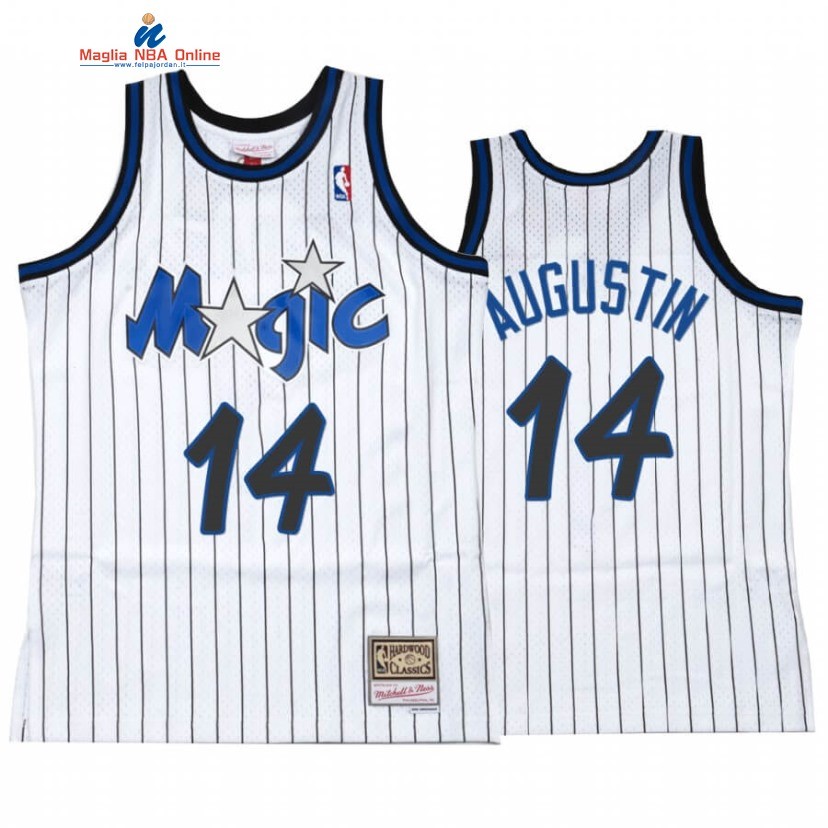 Maglia NBA Orlando Magic #14 D.J. Augustin Bianco Hardwood Classics Acquista