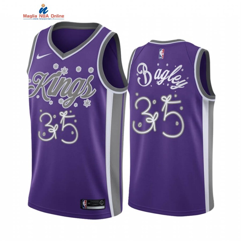 Maglia NBA Sacramento Kings 2020 Natale #35 Marvin Bagley III Porpora Acquista